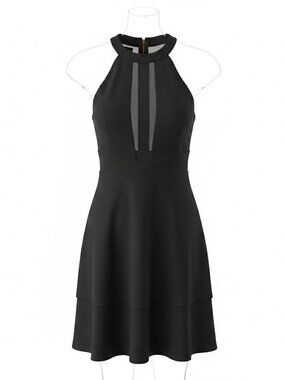 twinkle season glitter satin skater dress Twinkle Season Glitter Satin Skater Dress